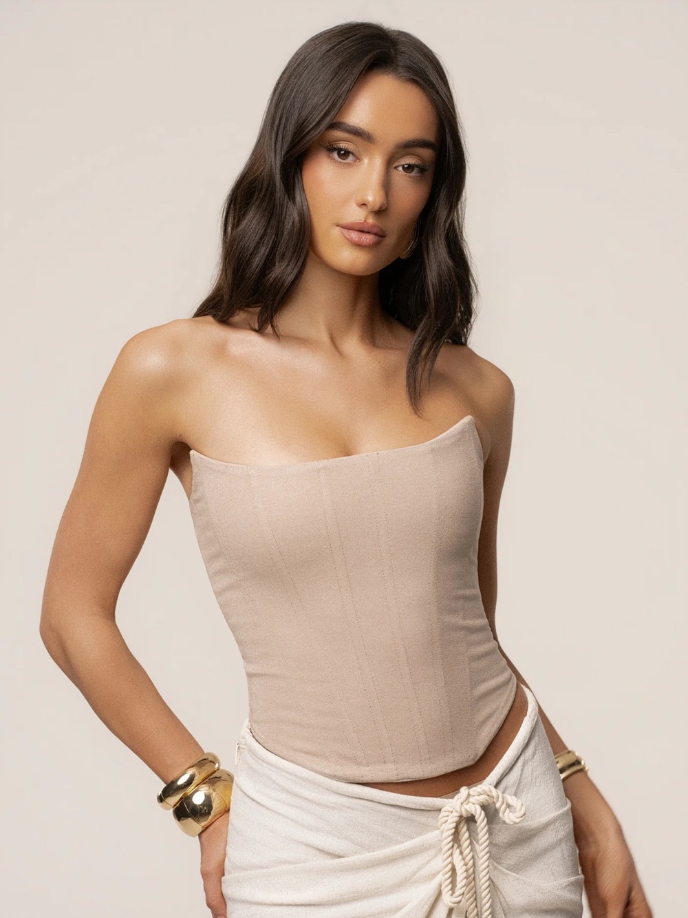JLUXLABEL | Natural Fenix Reversible Corset - Picture 8 of 16